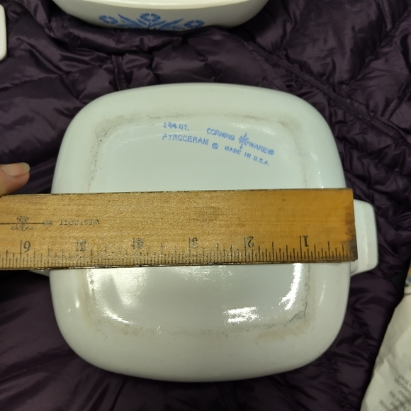 Corningware Cornflower 1960-61 set casserole - Picture 12 of 15